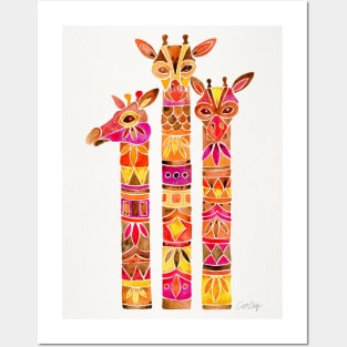 Giraffe Firey Posters and Art